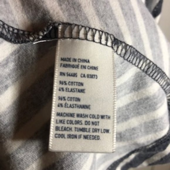 American Eagle Tank with Skater Skirt  Gray and White Striped Sundress - Picture 7 of 7